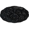 Ekena Millwork Cornelia Ceiling Medallion (Fits Canopies up to 4"), Hand-Painted Jet Black, 22 1/2"OD x 1 1/2"P CM22CNBLF - alternate 2